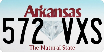 AR license plate 572VXS