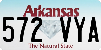 AR license plate 572VYA