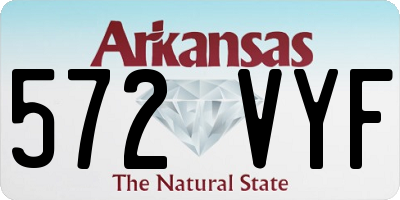 AR license plate 572VYF