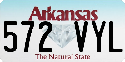 AR license plate 572VYL
