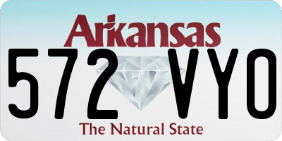 AR license plate 572VYO