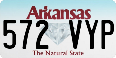 AR license plate 572VYP