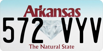 AR license plate 572VYV