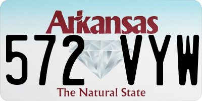 AR license plate 572VYW