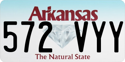 AR license plate 572VYY