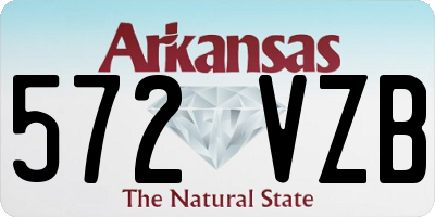 AR license plate 572VZB
