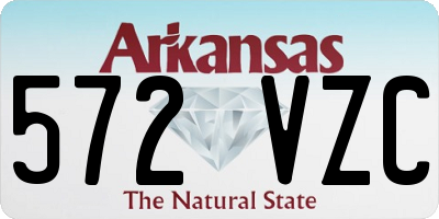 AR license plate 572VZC