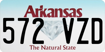 AR license plate 572VZD