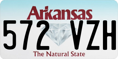 AR license plate 572VZH