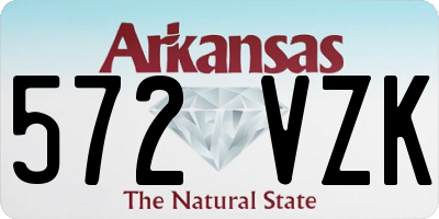 AR license plate 572VZK