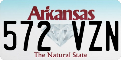 AR license plate 572VZN