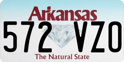 AR license plate 572VZO