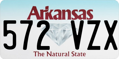AR license plate 572VZX