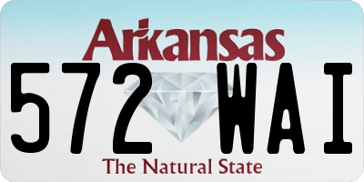 AR license plate 572WAI