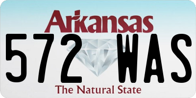AR license plate 572WAS