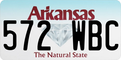 AR license plate 572WBC