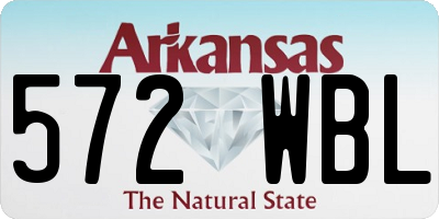 AR license plate 572WBL