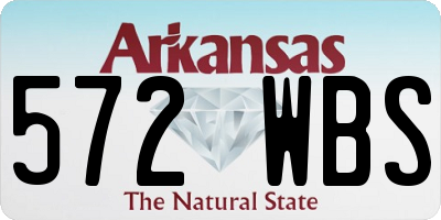 AR license plate 572WBS