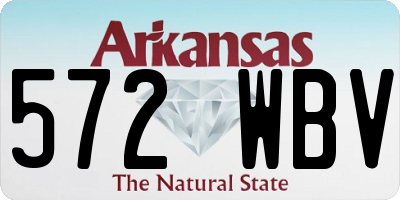 AR license plate 572WBV