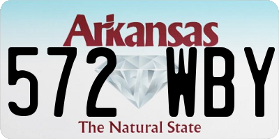 AR license plate 572WBY