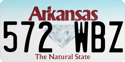 AR license plate 572WBZ