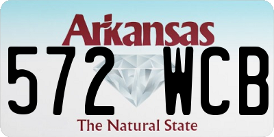 AR license plate 572WCB