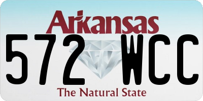AR license plate 572WCC