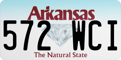 AR license plate 572WCI