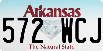 AR license plate 572WCJ
