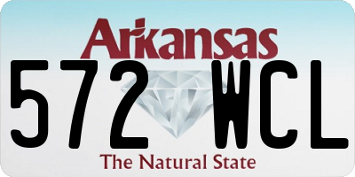 AR license plate 572WCL