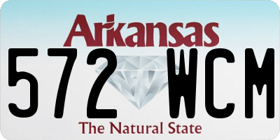 AR license plate 572WCM