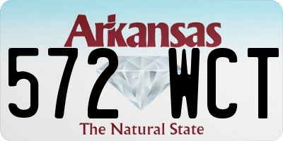 AR license plate 572WCT