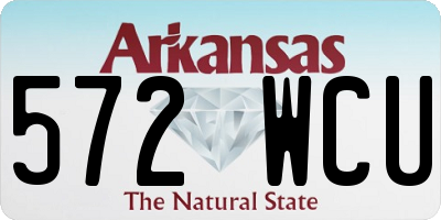 AR license plate 572WCU