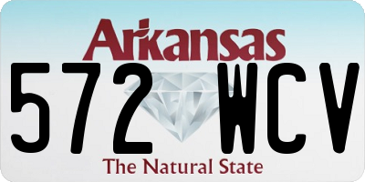 AR license plate 572WCV