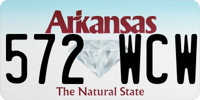 AR license plate 572WCW