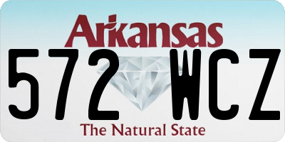 AR license plate 572WCZ