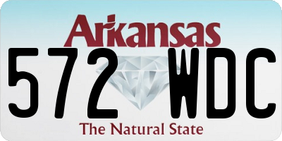 AR license plate 572WDC
