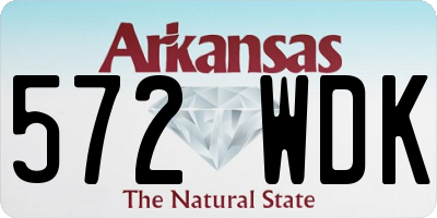 AR license plate 572WDK