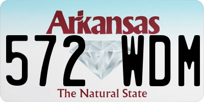 AR license plate 572WDM