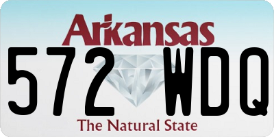 AR license plate 572WDQ