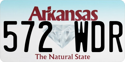 AR license plate 572WDR