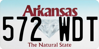 AR license plate 572WDT