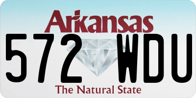 AR license plate 572WDU