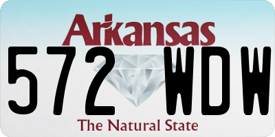 AR license plate 572WDW