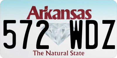 AR license plate 572WDZ