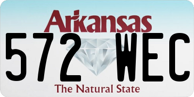 AR license plate 572WEC