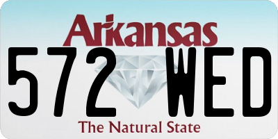 AR license plate 572WED