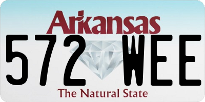 AR license plate 572WEE