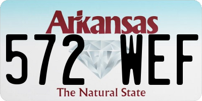 AR license plate 572WEF