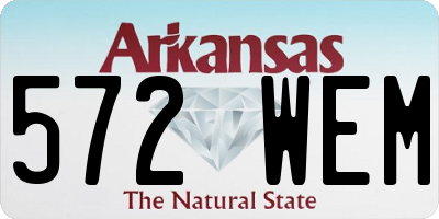 AR license plate 572WEM